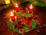 Screenshot vom Programm: Adventskranz 3D